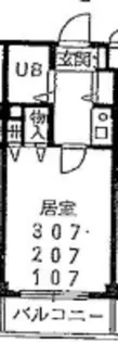 サンウィロー朝霞【1階】の間取り