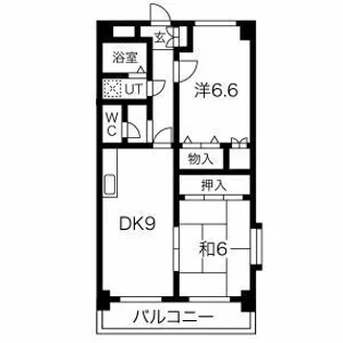 サンキャッスル【2階】の間取り