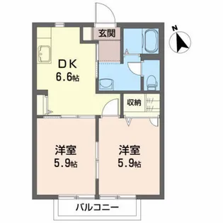 ラークII【2階】の間取り