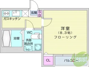ブリリアント2【1階】の間取り