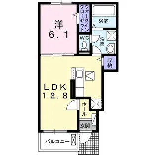 エアリー ガーデン【1階】の間取り