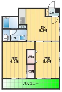アルケア城北【3階】の間取り