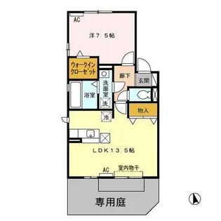 リビングタウン下奈良 B【1階】の間取り