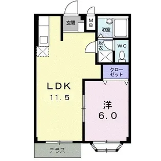ピュアハイム【1階】の間取り
