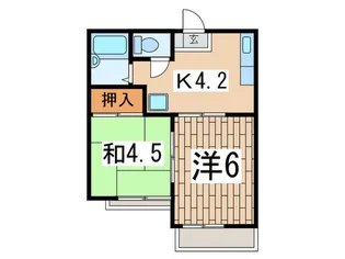クリエ-ルSanoNo.1【1階】の間取り