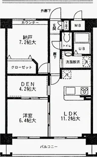 Grande Fiore【2階】の間取り