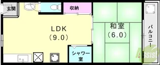 東須磨八木マンション【2階】の間取り