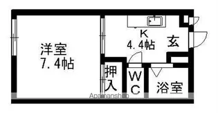 タウンしんせと【1階】の間取り