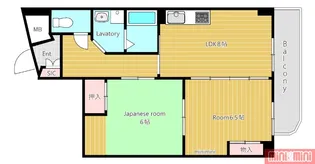 えびすハイツII【4階】の間取り