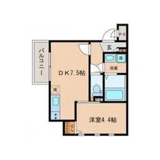 MOVE六番町WEST【1階】の間取り