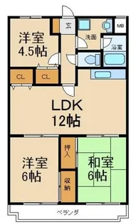 リバティー交北II【2階】の間取り
