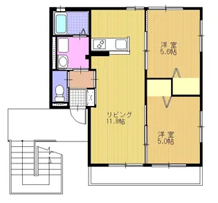 エクセルハイム【2階】の間取り