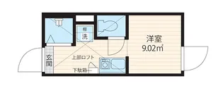 QUQURI北新宿【2階】の間取り
