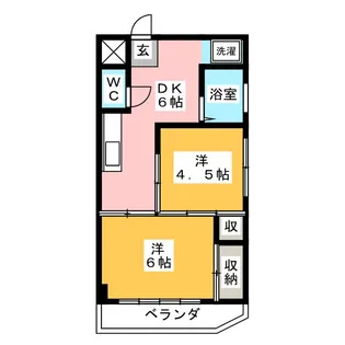 コーポ関根【4階】の間取り