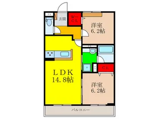 パークサイドファーム【2階】の間取り