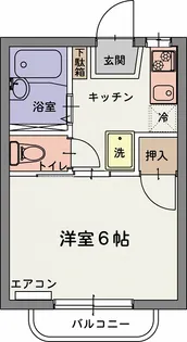 カーサうべC【2階】の間取り