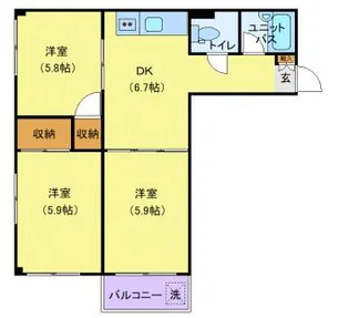 青木ビル【3階】の間取り