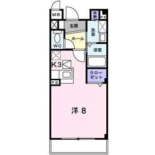 ジュネスド・ノア【1階】の間取り