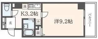 ウエストコートつつじヶ丘【1階】の間取り