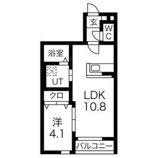 アン・ボヌール【1階】の間取り