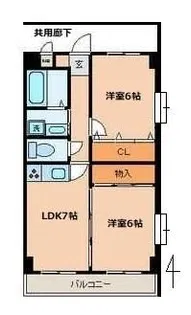 エムエスビル【4階】の間取り