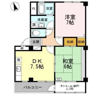 ヴィべールJ【1階】の間取り