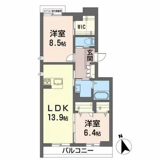 ザフォートレス【3階】の間取り