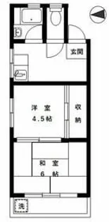 吉田フラット【2階】の間取り
