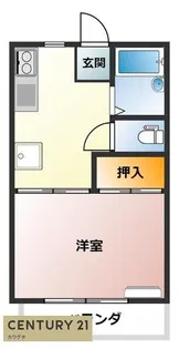 ハイツ足立【2階】の間取り