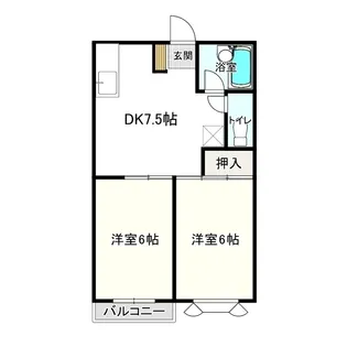 パティオ春日居【1階】の間取り