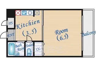 ヴィラージュ本庄【5階】の間取り