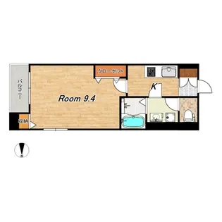 プロムナード桂川【2階】の間取り