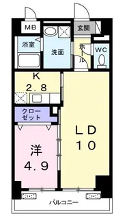 アウリ藤が丘【4階】の間取り