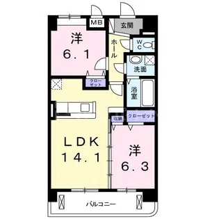 グランツ柏の葉【5階】の間取り