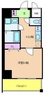 マーブルコート新町【5階】の間取り