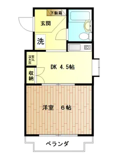 大和レジデンス【2階】の間取り