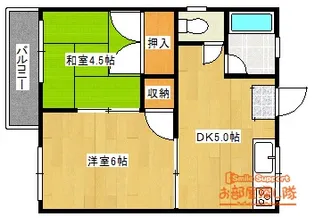 グリーンハイツ【2階】の間取り