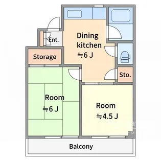 早苗エステートビル【3階】の間取り