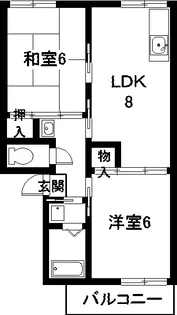 ツインハイム【1階】の間取り