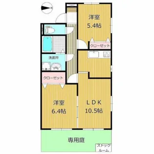 グランフィネス【1階】の間取り