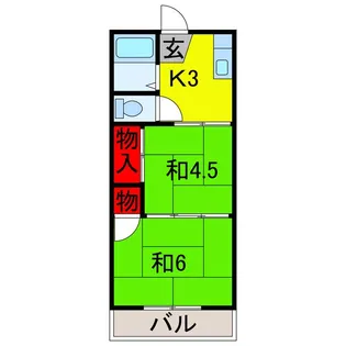 2Kの間取り画像