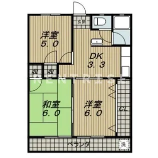 コーポ加藤【2階】の間取り
