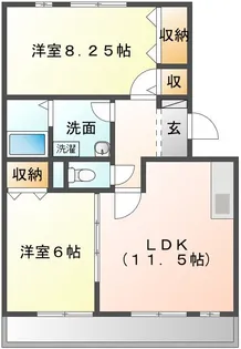 ボナール【2階】の間取り