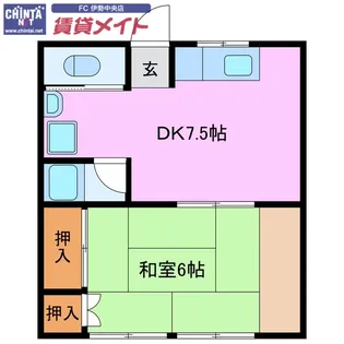 ツインビーテラス波切【2階】の間取り