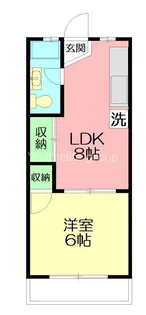 花園コーポ【1階】の間取り