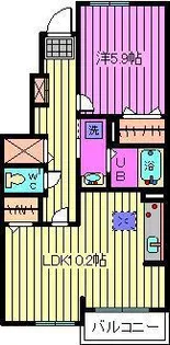 アルモニー ヒル【1階】の間取り