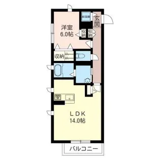 リベラル【3階】の間取り