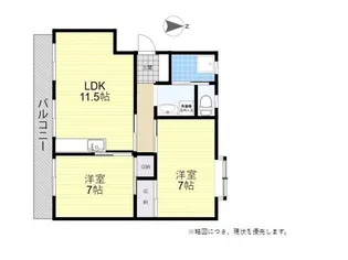仲道コーポ【2階】の間取り