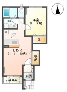 クリーンプレイス(clean place)【1階】の間取り