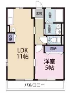 ガーデンコートII【1階】の間取り